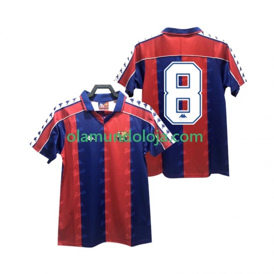 Camisola FC Barcelona 8 1992 1995 Retro Homem Equipamento Primeiro Manga Curta